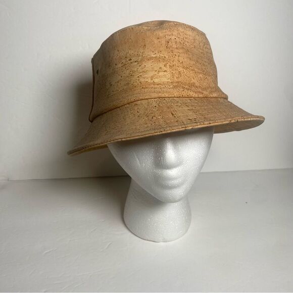 Z. M. Cork Classic Bucket Hat W/Natural Cork Made In Portugal - Picture 1 of 7